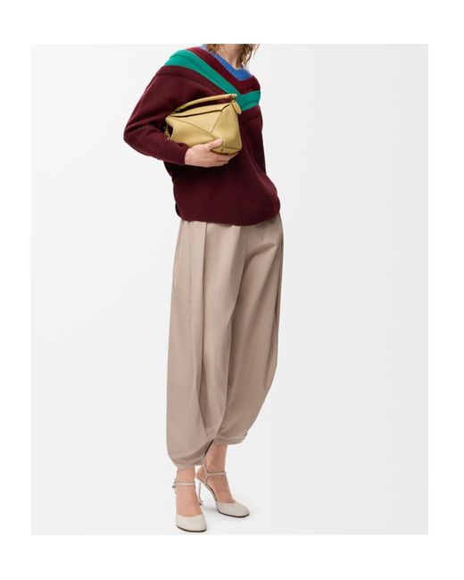 Loewe Layered Effect V-Neck Jumper