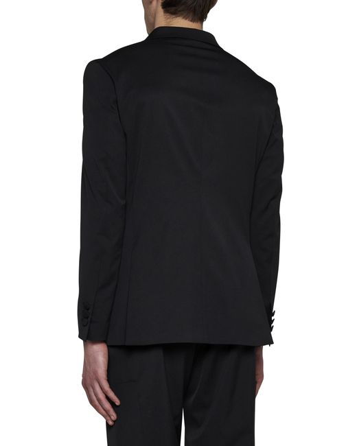 Palm Angels Black Single-Breasted Tailored Blazer for men