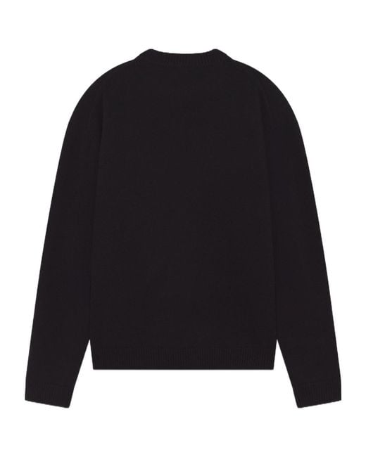 Maison Kitsuné Black Maison Kitsuné Fox Head Intarsia-Knit Jumper for men
