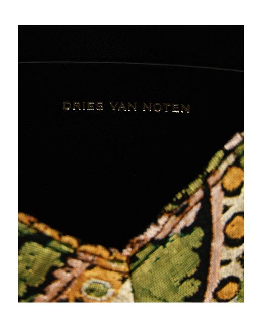 Dries Van Noten Metallic Patterned Clutch Bag