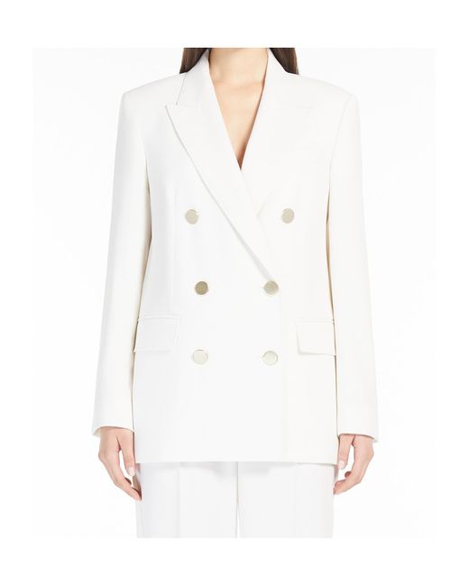 Max Mara White Studio Edicola Double-Breasted Blazer