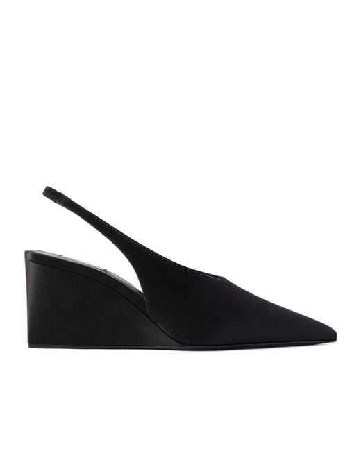 Alaïa Blue Cube 75 Wedge Sandals
