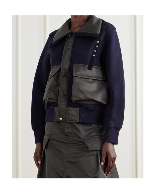Sacai Black Long-Sleeve Casual Jacket