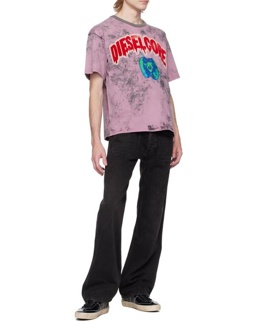 DIESEL Black D-Moorix Straight-Leg Jeans for men