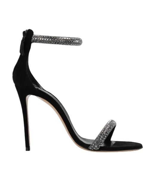 Casadei White Scarlet Stratosphere 100Mm Crystal-Embellished Sandals