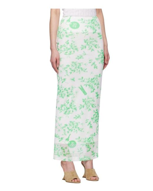 Moschino Green Elastic Waist Skirt