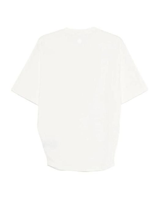 Haikure White Crewneck Short-Sleeved T-Shirt