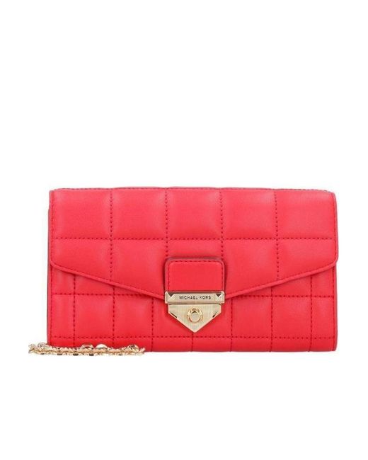 MICHAEL Michael Kors Red Soho Quilted Crossbody Bag