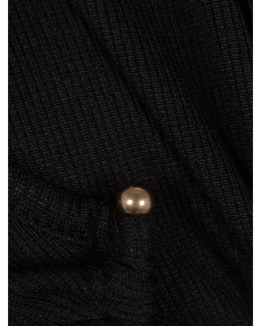 Christopher Esber Black Pleated T-Shirt