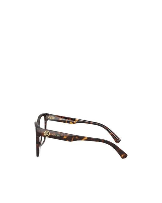 Burberry Metallic Eyewear Square Frame Glasses