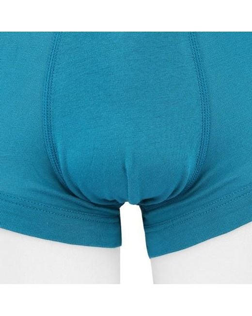 Emporio Armani Blue Three-Piece Suit Of Logo Underwear for men