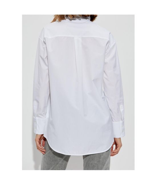 Fabiana Filippi White Long Sleeved Tied-Fasten Shirt