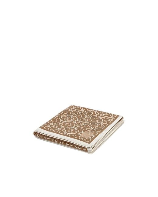 Loewe White Anagram Towel