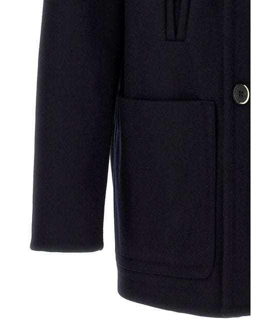 Barena Blue Dosio Double-Breasted Coat for men