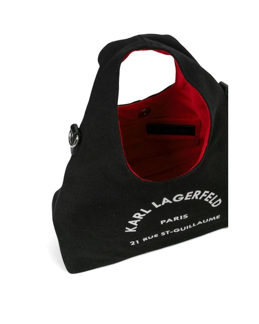 Karl Lagerfeld Black Krsg Sling Mini Shoulder Bag