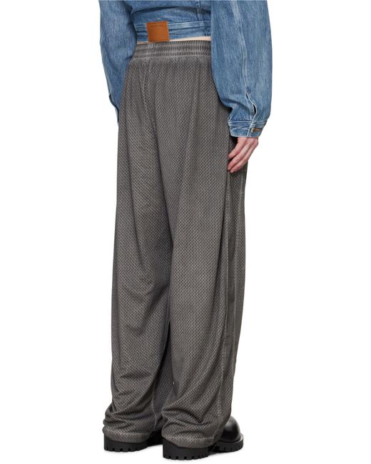 Alexander Wang Gray Mesh Sweatpants for men