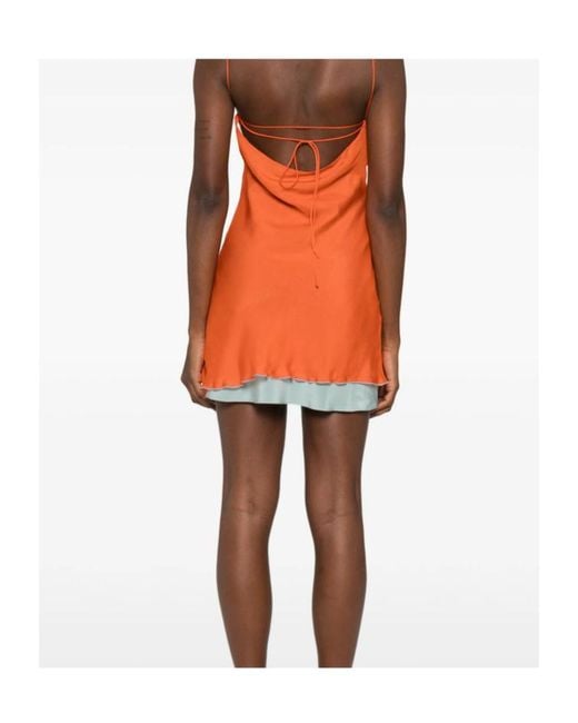 Sir Orange Strappy Dress