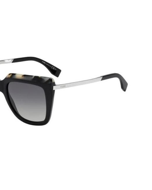 Fendi Metallic Logo Details Sunglasses
