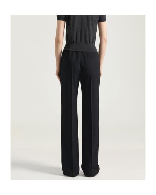 Givenchy Black Straight-Leg Tailored Pants