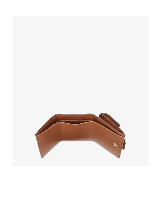 Fendi Brown F Is Embossed Wallet