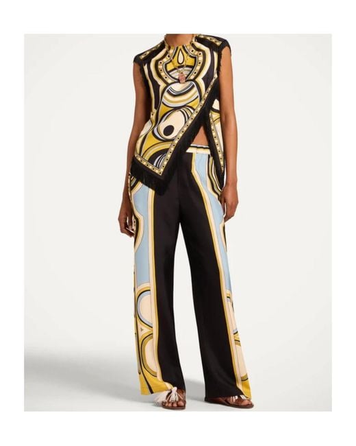 LaDoubleJ Green La Doublej Geometric Wide-Leg Pants