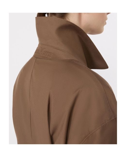 Max Mara Brown Collared Long-Sleeved Coat