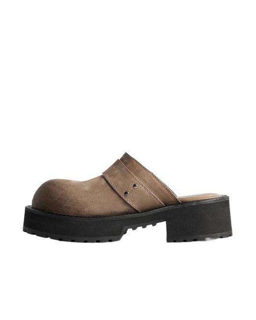 Balenciaga Brown Venom Worn-Out Effect Mules