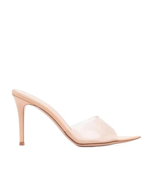 Gianvito Rossi Natural Elle Heeled Sandals