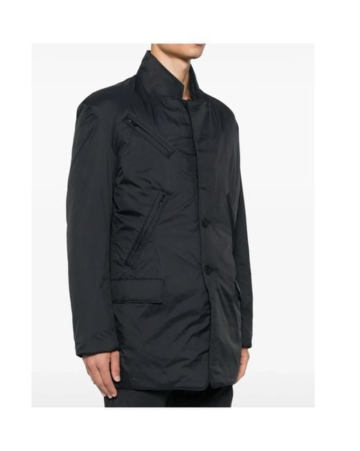 Y-3 Black Multi-Pocket Padded Jacket for men