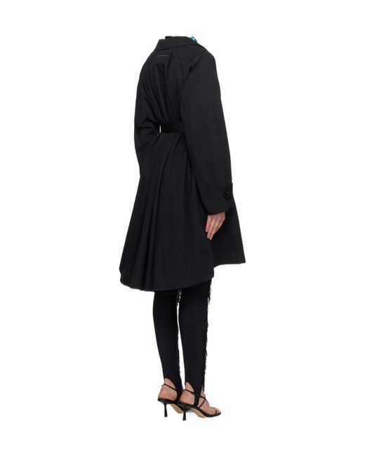 MM6 by Maison Martin Margiela Blue Twill Trench Coat for men