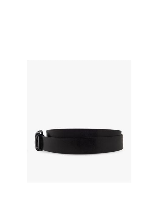 DIESEL White Logo Belt for men
