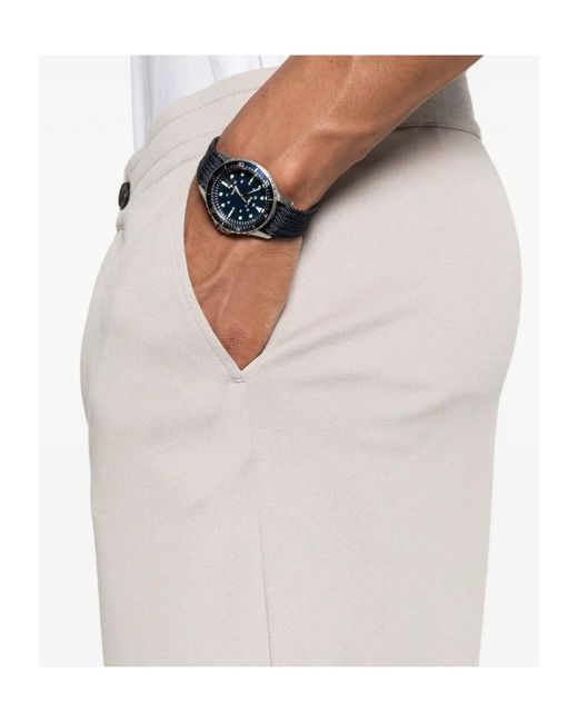 Herno White Buttoned Shorts for men