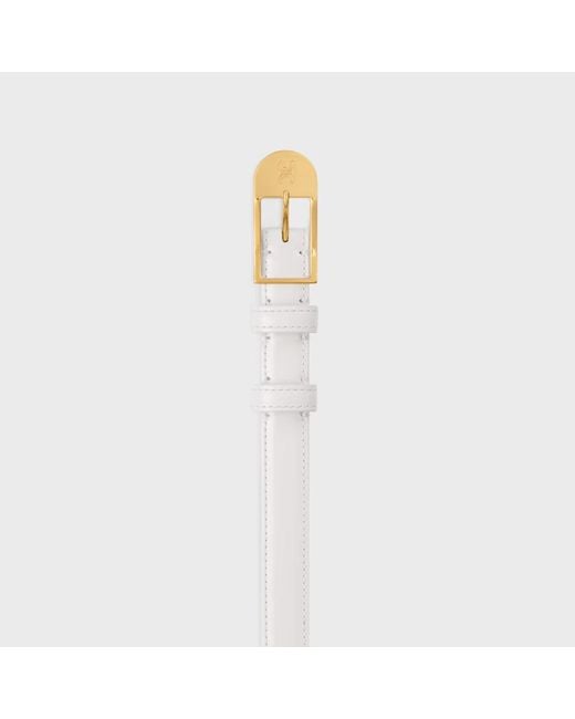 Céline White Bc-25 18Mm Belt