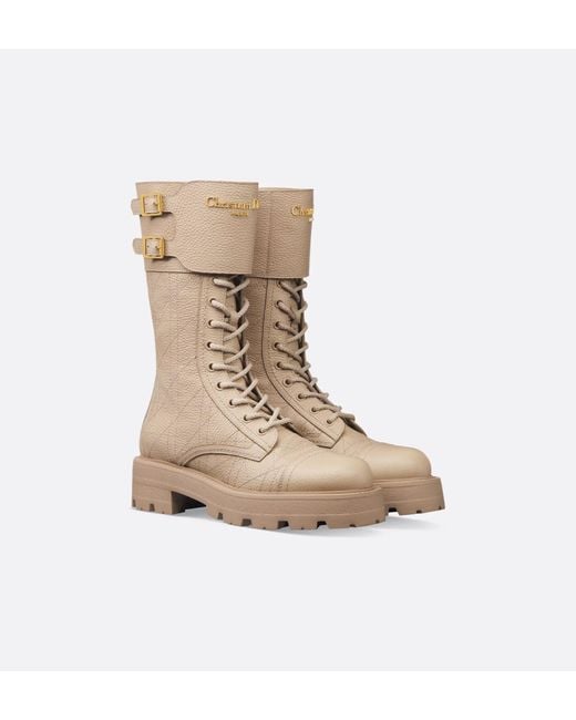 Dior Natural D-Trap Ankle Boots