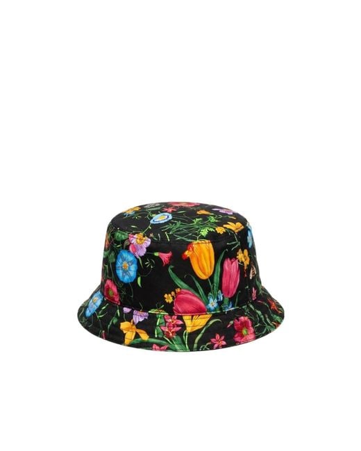 Gucci White Printed Bucket Hat