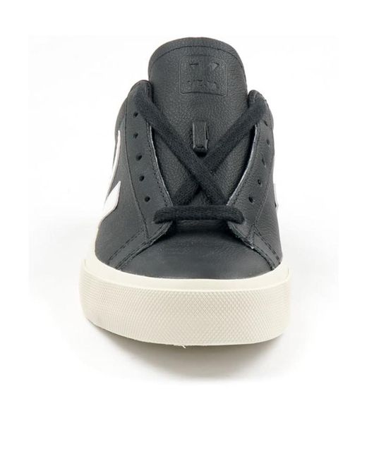Veja Black Campo Low-Top Sneakers