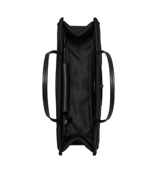 Tory Burch Black Ella Logo-Patch Shoulder Bag