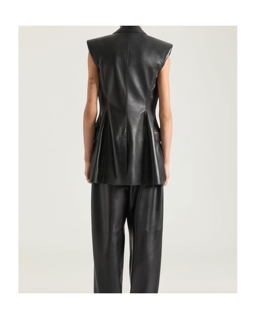 Givenchy Black Double-Breasted Sleeveless Jacket