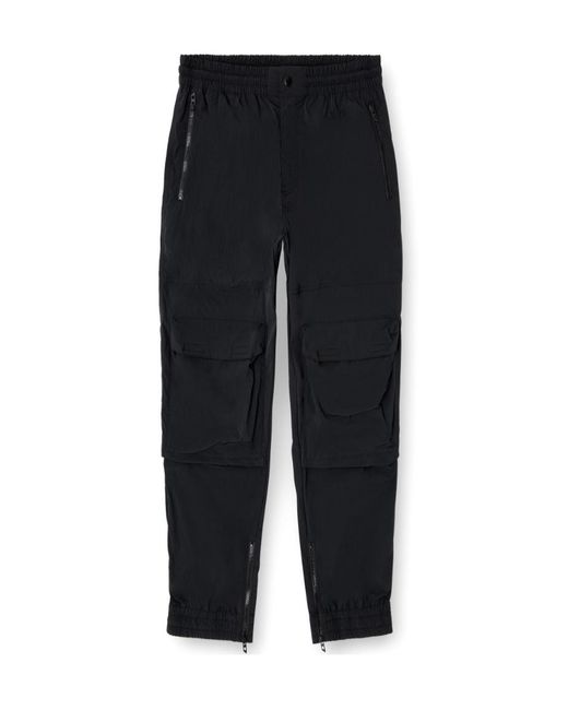DIESEL Blue Zip-Pocket Cargo Pants for men