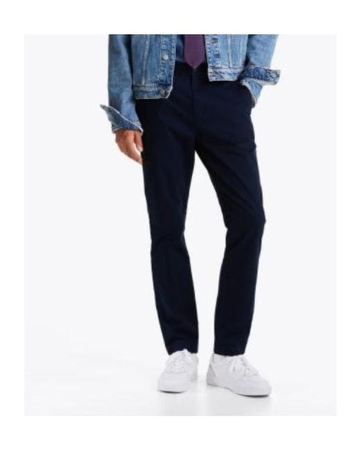 Tommy Hilfiger Blue Austin Stretch Cotton Slim Chinos for men