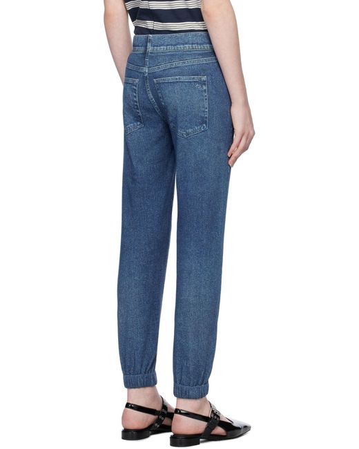 Rag & Bone Blue Jeans With Belt Loops