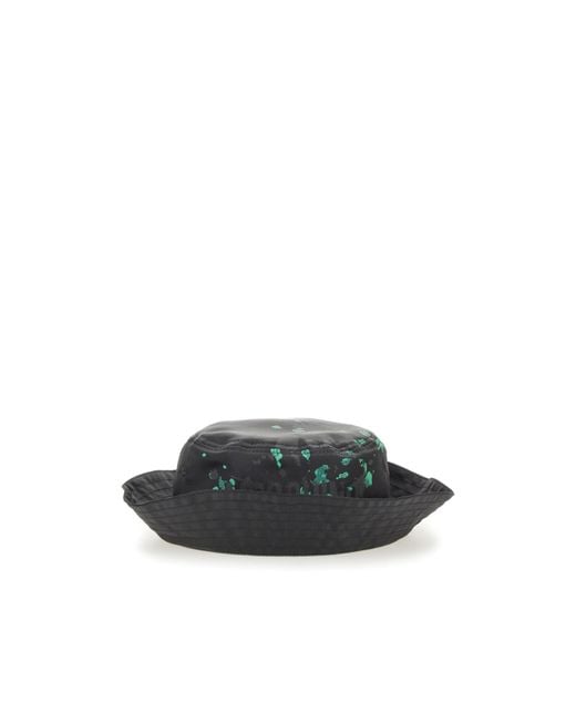 Moschino Multicolor Logo Printed Flat Crown Bucket Hat for men