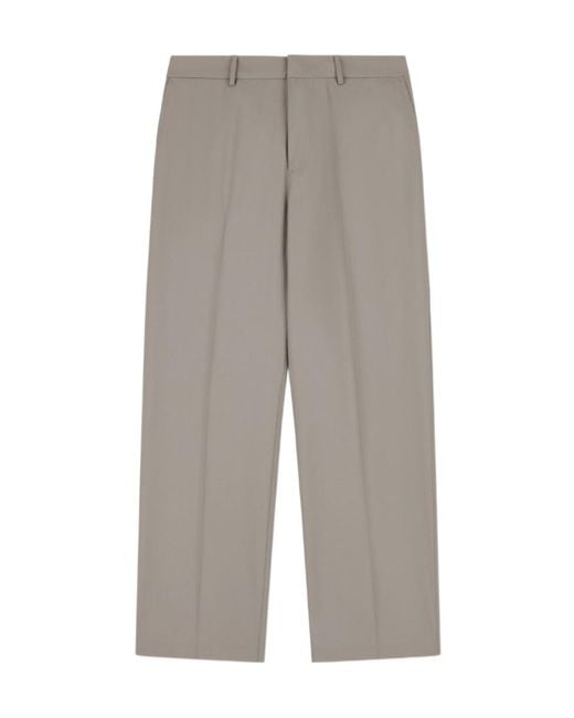 Emporio Armani Gray Contemporary Tailored Pants for men
