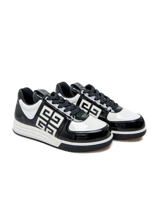 Givenchy Black G4 Round Toe Low-Top Sneakers