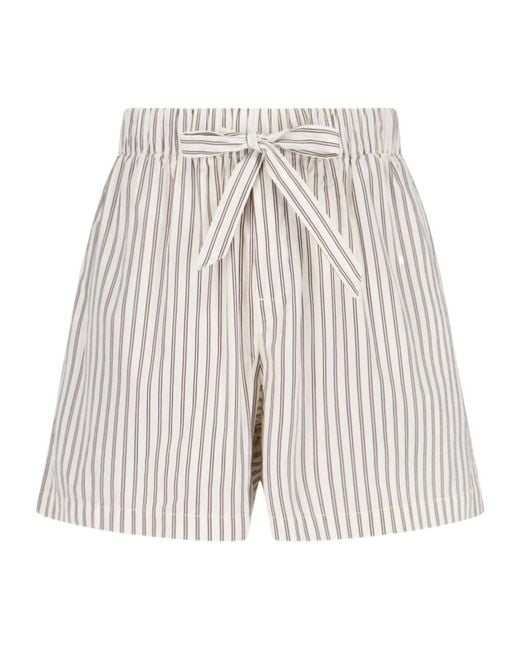 Tekla Multicolor Striped Sleep Shorts for men