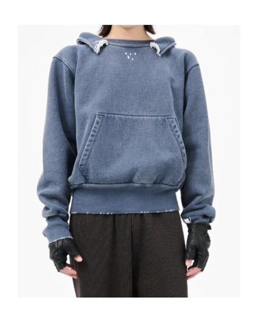 Our Legacy Blue Faded Effect Hoodie