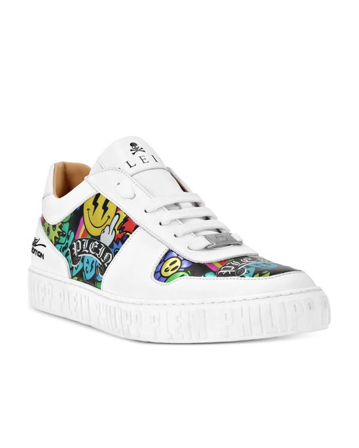 Philipp Plein Metallic Lo-Top Sneakers for men