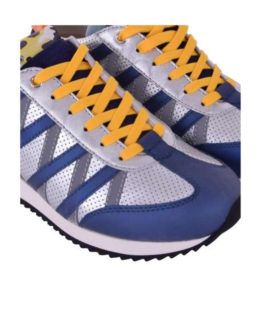 Dolce & Gabbana Blue Logo Details Casual Sports Shoes for men