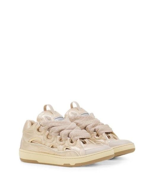 Lanvin Natural Curb Sneakers