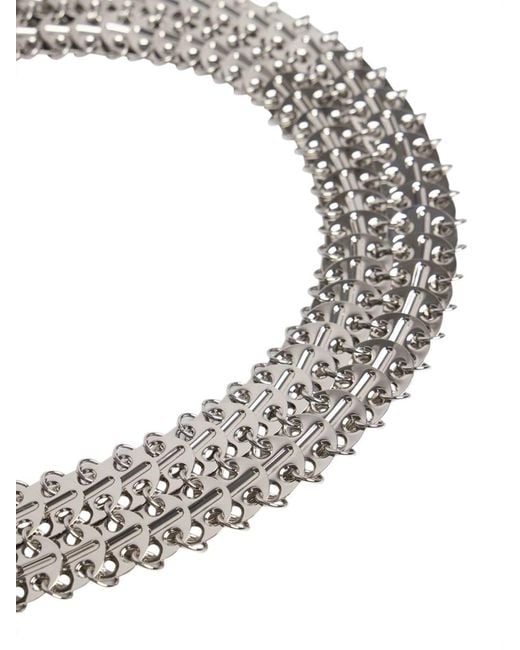 Rabanne White Rabanne Chainmail Clasp Fastened Belt